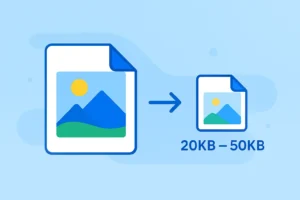 Resize image to 20kb to 50kb