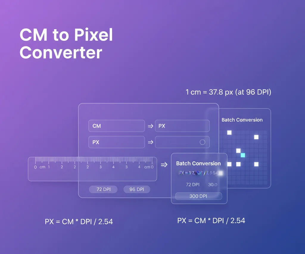 CM to Pixel Converter
